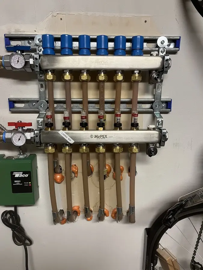 Plumber performing Gas Leak Detection at a residential property in Farm Loop